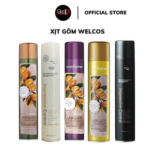 Gôm xịt tóc Welcos Mugens Hard Spray 300ml Hàn Quốc