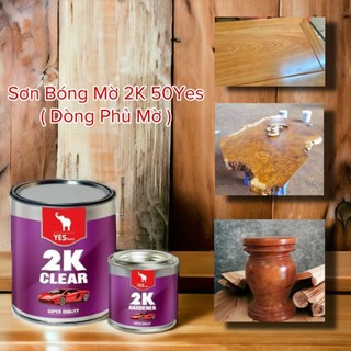 Sơn 2k mờ 50% 2k yes cao cấp trên bề mặt gỗ, ván, cây...