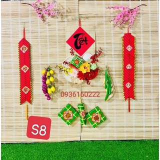 Mành trúc trang trí tết 50*70