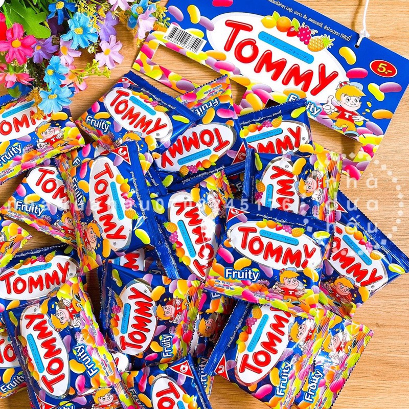 Kẹo Dẻo Trái Cây Tommy Fruity Jelly Beans Thái Lan gói 18G