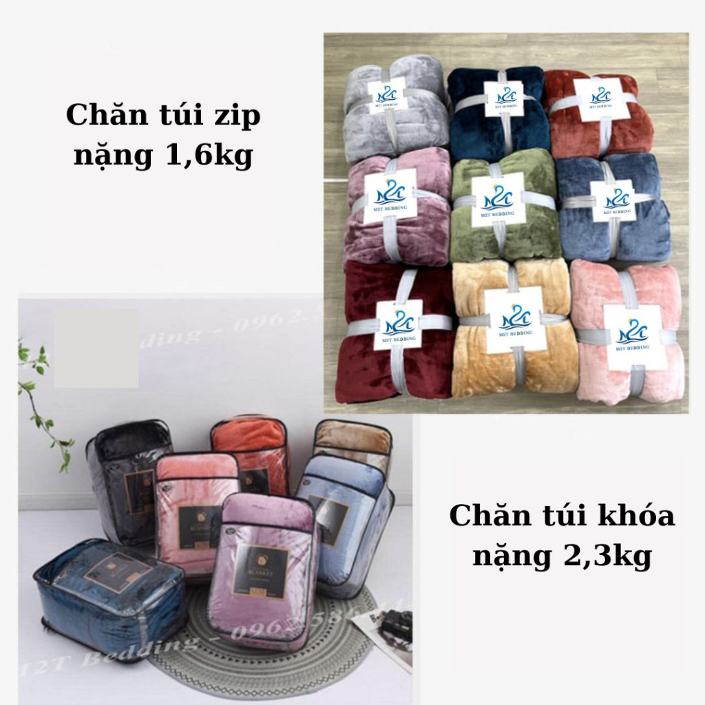 Chăn lông tuyết cao cấp M2T Bedding kích thước 2mx2m3 - chăn văn phòng mềm mịn, sang trọng