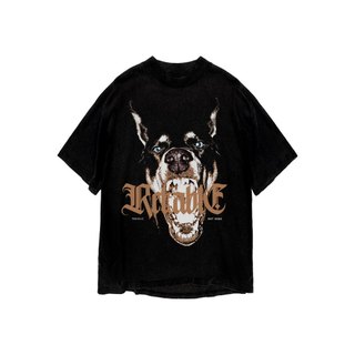 Áo thun in hình unisex nam nữ teeholic cotton cao cấp phong cách retro y2k cún màu đen trắng THS271123_105