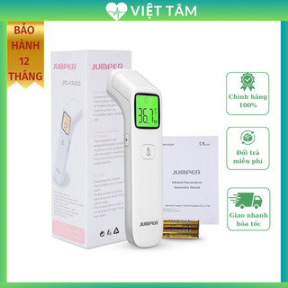 Nhiệt kế hồng ngoại Jumper, nhiệt kế điện tử đa năng, đo không tiếp xúc, có cảnh báo sốt ( Bảo hành 6 tháng)