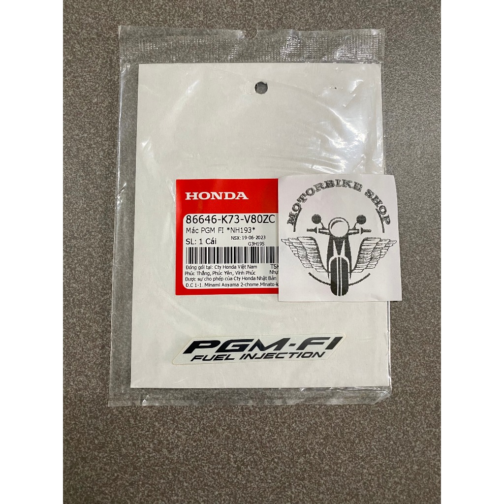 Tem chữ pgm fi xe future led chính hãng 86646k73v80zd 86646k73v80zc