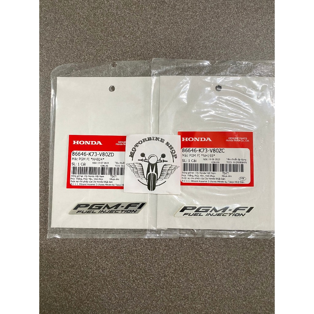 Tem chữ pgm fi xe future led chính hãng 86646k73v80zd 86646k73v80zc