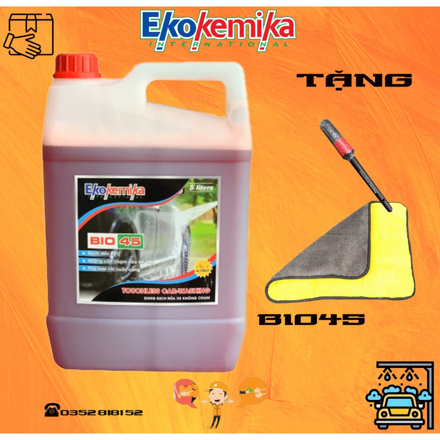 Nước rửa xe không chạm BIO45 5L