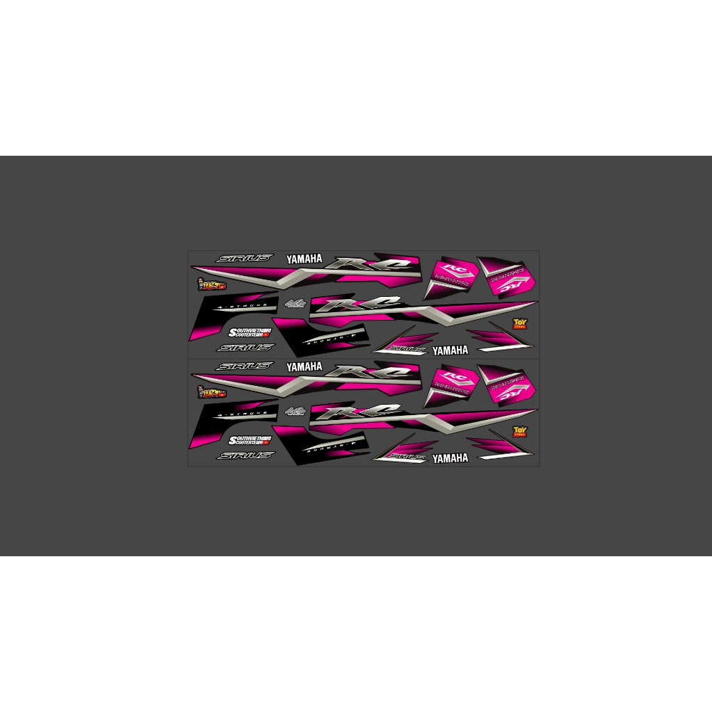 TEM RỜI SIRIUS RC ZIN THÁI-CHẤT LIỆU DECAL 3 LỚP