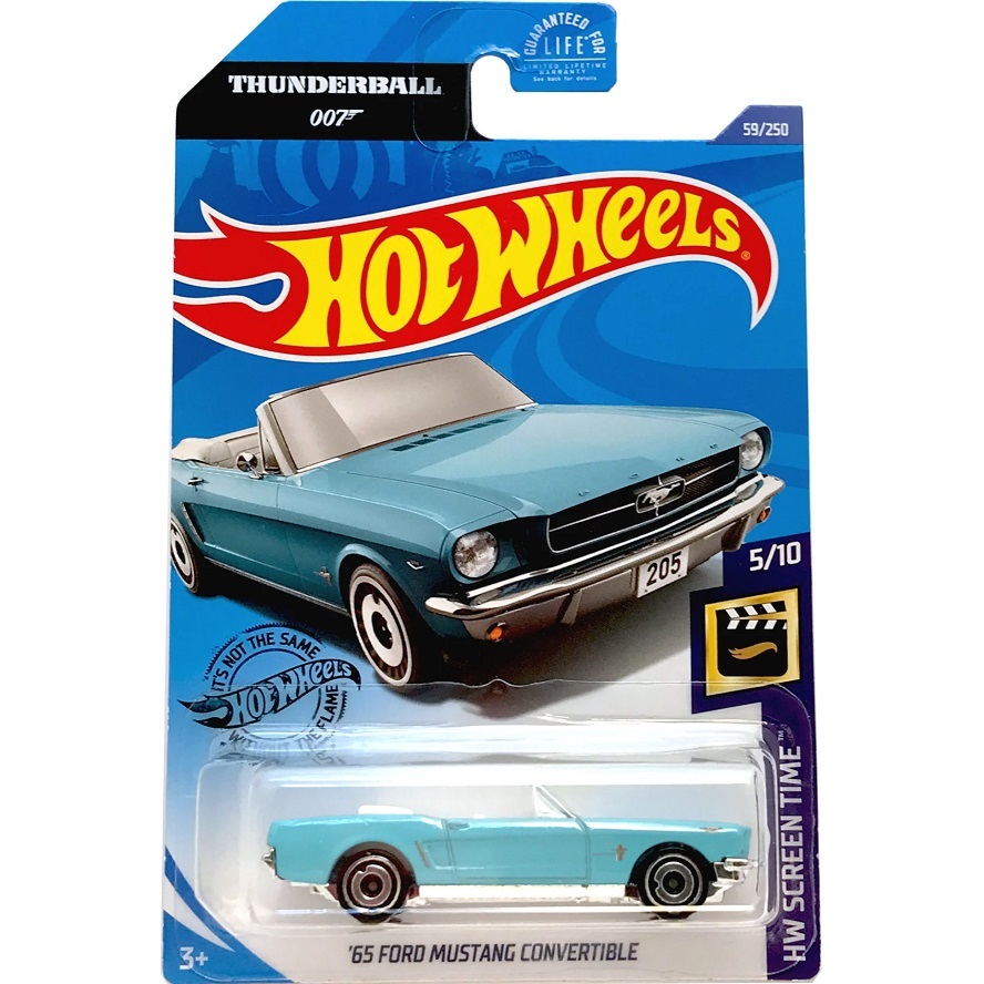 Xe mô hình Hot Wheels James Bond 007 '65 Ford Mustang Convertible