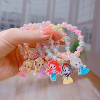 Vòng tay bé gái, vòng tay chuỗi hạt pha lê lấp lánh co giãn - 1 vòng