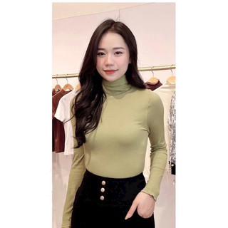 Áo thun giữ nhiệt nữ cổ cao full box