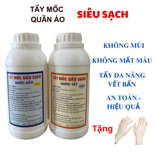 Tẩy Mốc Quần Áo Màu, Áo Trắng Tẩy Sạch Mốc Ố Vàng, Vết Bẩn Từ Dầu Mỡ, Thức Ăn Bùn Đất, Nhựa Cây, Mực Bút Không Mùi
