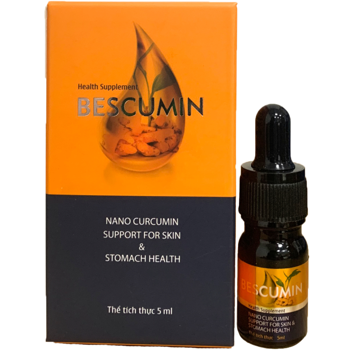 Tinh chất nghệ nano bảo vệ niêm mạc dạ dày Bescumin Fobe chai 5ml Khoai Tây Shop