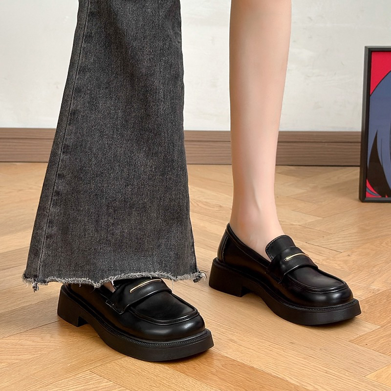 Giày loafer da lì mềm A30