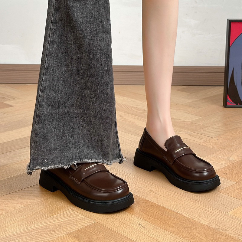 Giày loafer da lì mềm A30