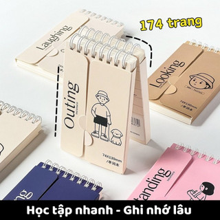 Sổ Tay Ghi Chép Học Từ Vựng Mini 170 Trang TACOTACO,  vở ghi chú ôn tập từ vựng vocabulary bìa đẹp chính hãng