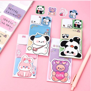 Giấy note, giấy dán ghi chú cute trơn dán hình động vật dễ thương vintage nhiều màu cho bé học sinh