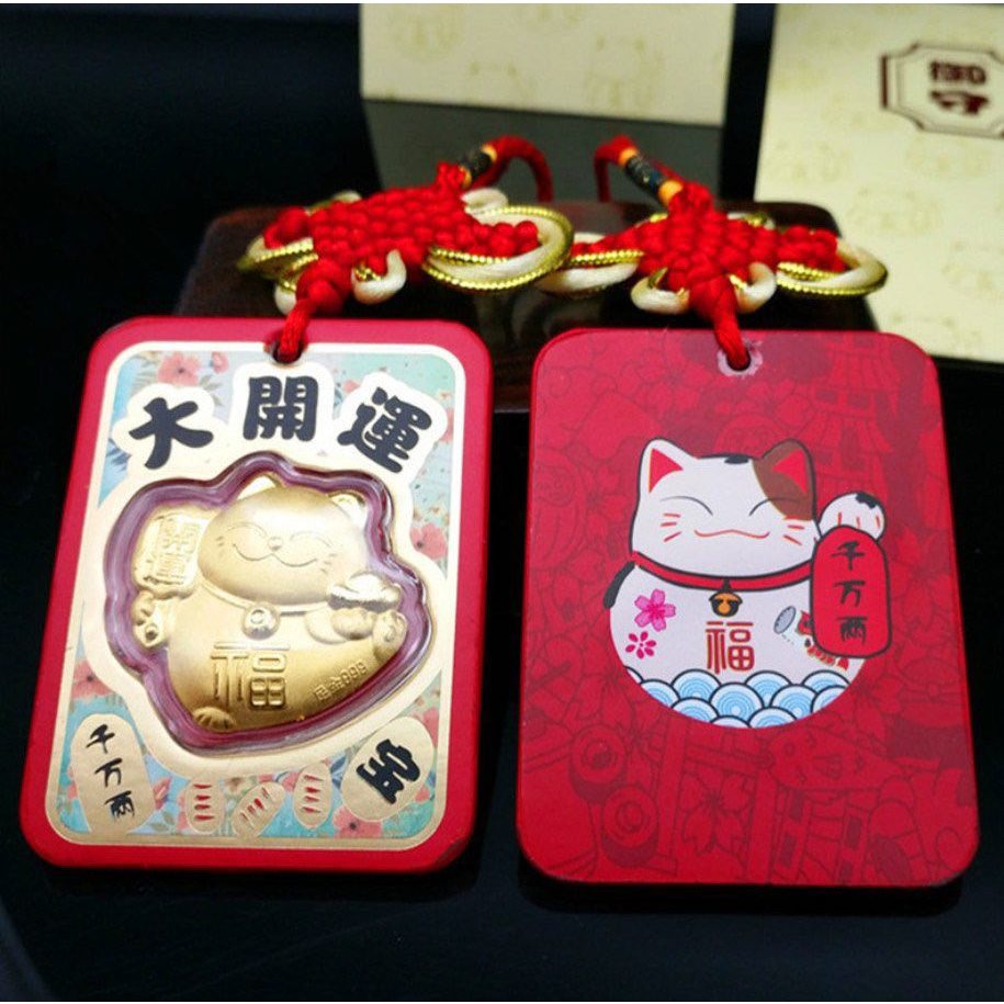 Bao Lì Xì Mạ Vàng Mèo Thần Tài