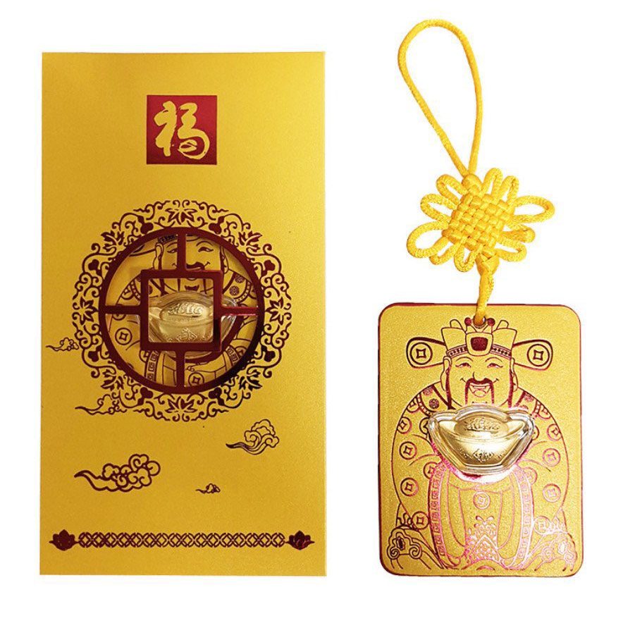 Bao Lì Xì Thần Tài Thỏi Vàng