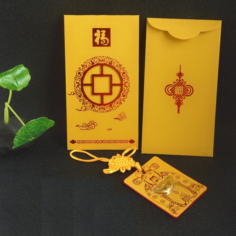 Bao Lì Xì Thần Tài Thỏi Vàng