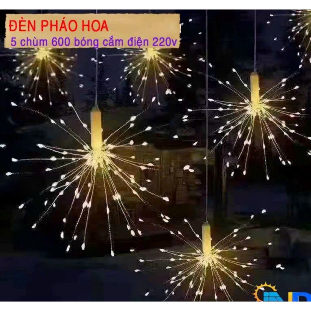 Dây 5 Đèn Led Phao Hoa 8 Hiệu Ứng