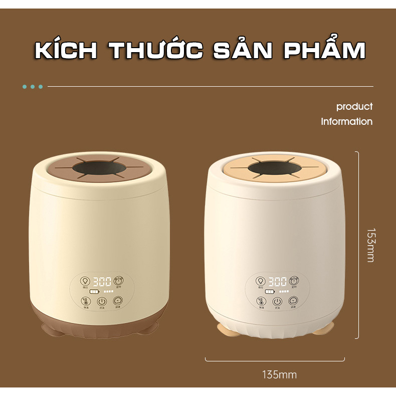 Máy Hâm Sữa Goodtolike Chế Độ Giữ Ấm Nhiệt Độ Không Đổi - Máy Lắc Sữa Tự Động Chống Vón Cục Kết Hợp Đèn Ngủ Thông Minh