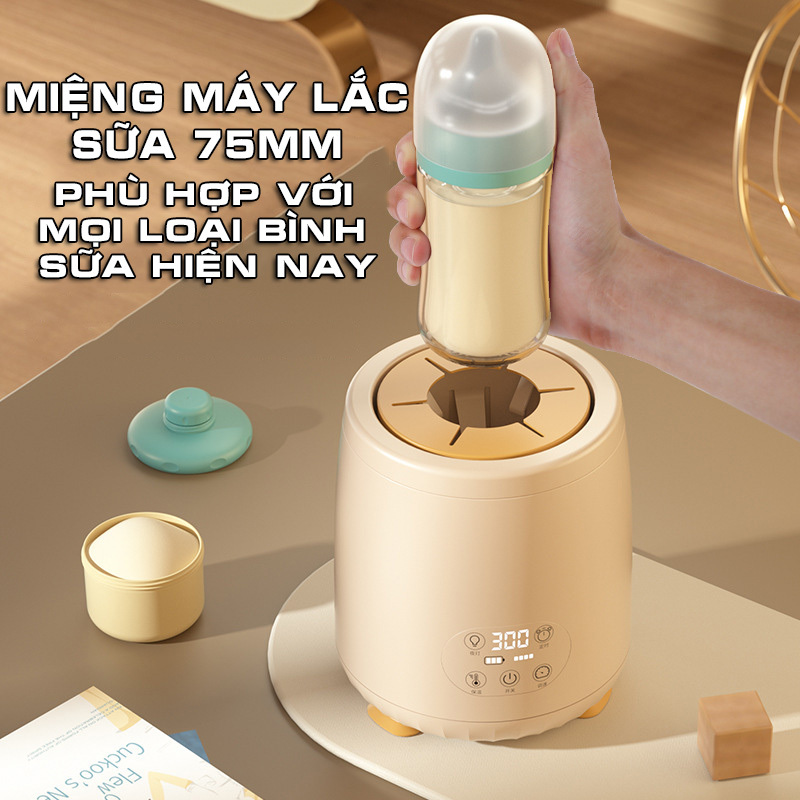 Máy Hâm Sữa Goodtolike Chế Độ Giữ Ấm Nhiệt Độ Không Đổi - Máy Lắc Sữa Tự Động Chống Vón Cục Kết Hợp Đèn Ngủ Thông Minh
