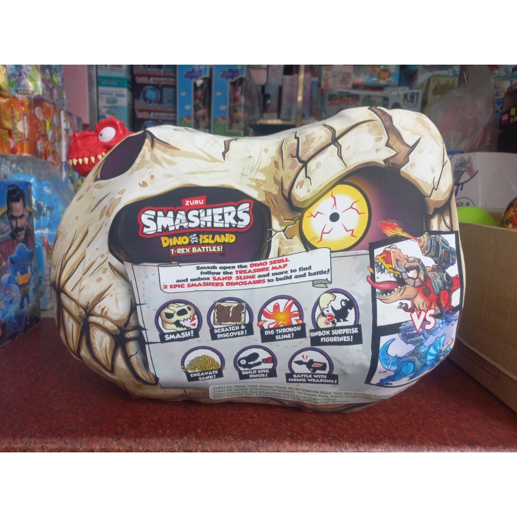 Đồ chơi trứng kì lân Zuru - Mô hình đầu lâu khủng long bạo chúa T - Rex