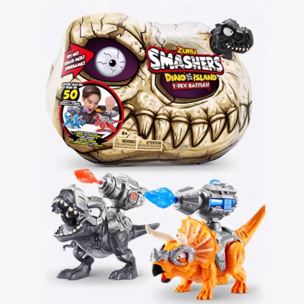 Đồ chơi trứng kì lân Zuru - Mô hình đầu lâu khủng long bạo chúa T - Rex