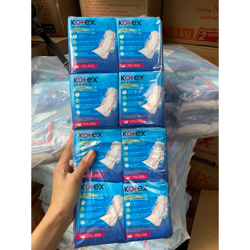 Combo 8 gói Kotex siêu mỏng cánh  tặng