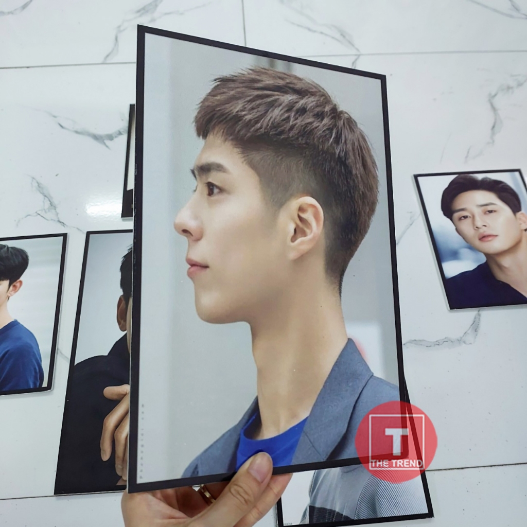 Bộ 6 tranh tóc nam, tranh dán tường trang trí tiệm tóc nam, tranh dán tường, Xưởng tranh The Trend