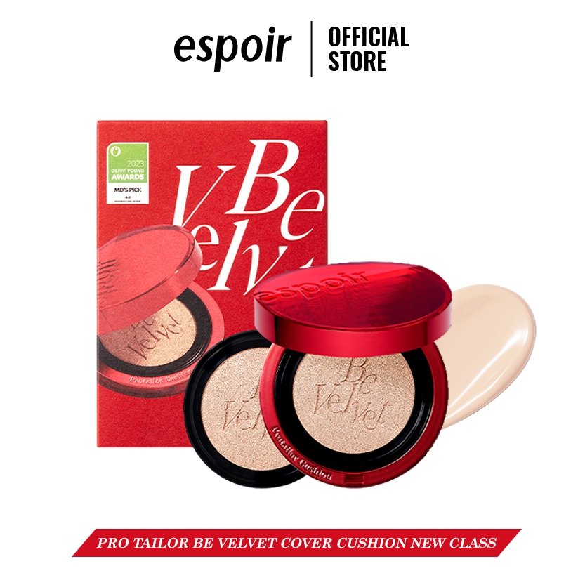 Phấn nước Espoir Pro Tailor Be Velvet Cover Cushion New Class Awards Limited Edition (Kèm lõi refill)