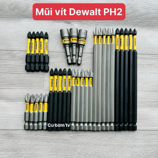 Mũi bắn vít dewalt ph2 5cm, 9cm, 15cm, đầu tôn dewalt 8mm