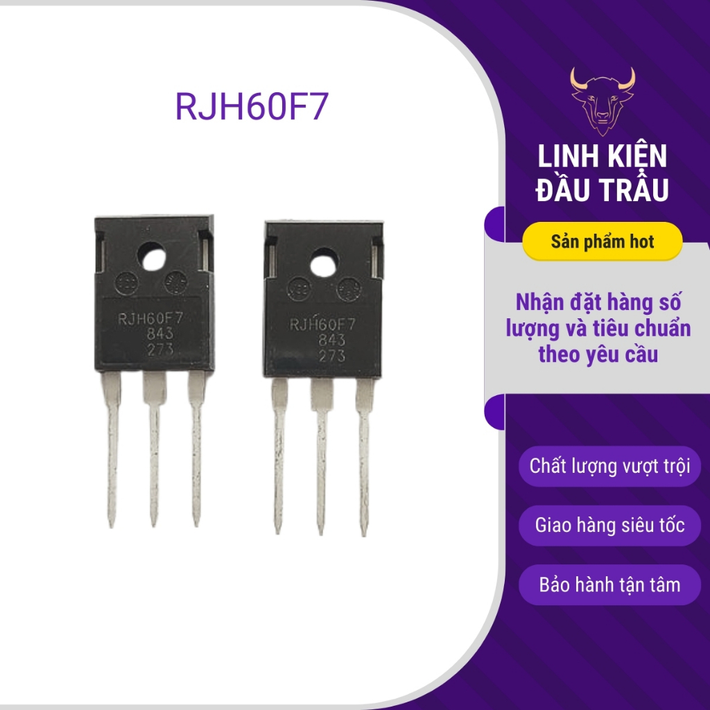 IGBT RJH60F7 60F7 90A 600V tháo máy nguyên bản (kiểm tra trước khi gửi) Linh Kiện Đầu Trâu