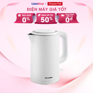 Bình đun siêu tốc 1.7 lít Sharp EKJ-17EVPS-WH  - Hàng chính hãng