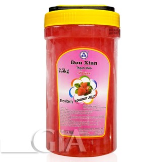 Thạch dừa Dâu Douxian hộp 2.5kg