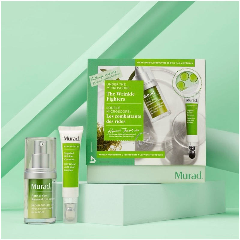 (Date mới) Set dưỡng mắt Murad Under the Microscope: The Wrinkle Fighters