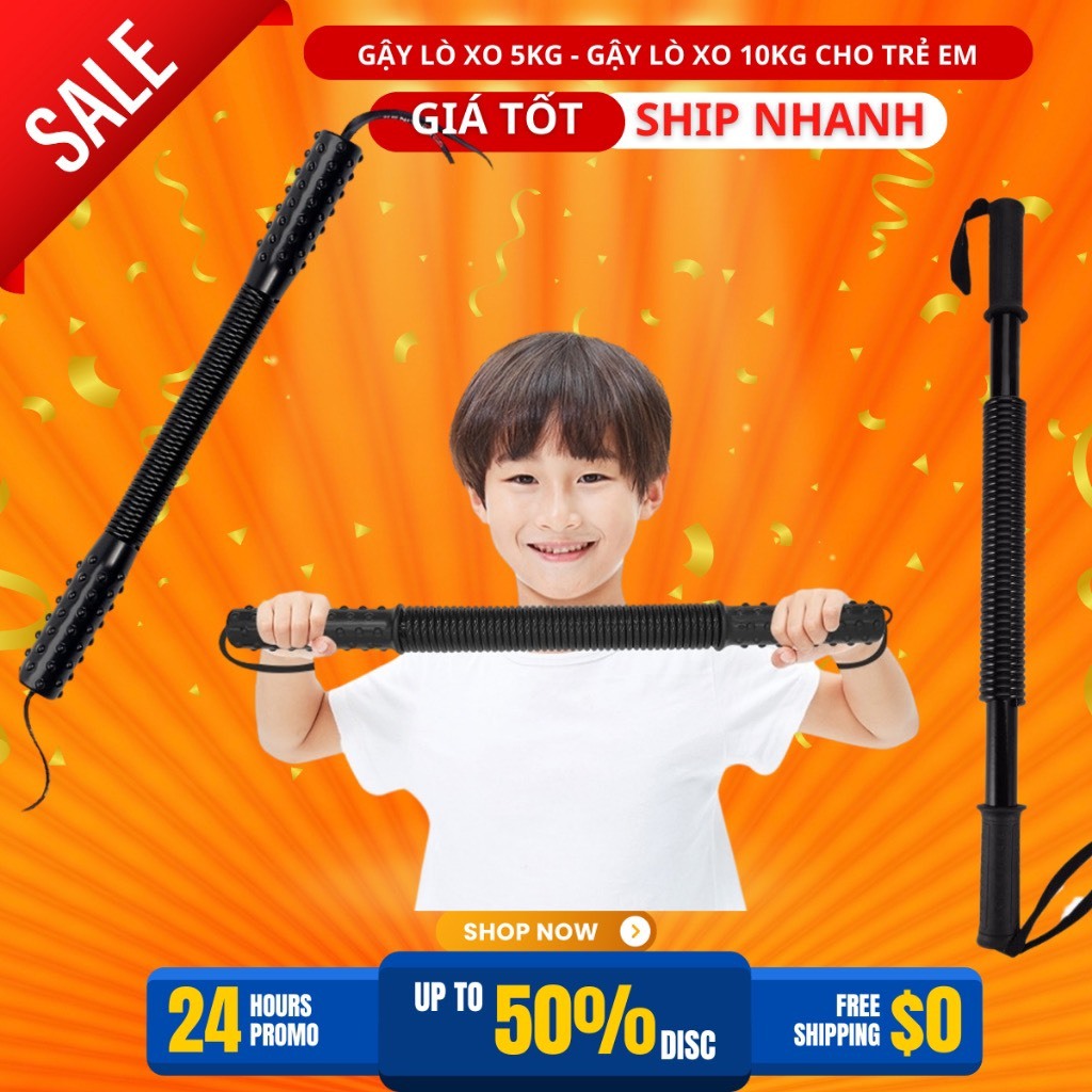 Gậy Bẻ Lò Xo 5kg Cho Trẻ Em Kháng Lực Từ 5kg-7kg-9kg Cho Các Bé Từ 5-10 Tuổi Tập Thể Thao Thể Dục