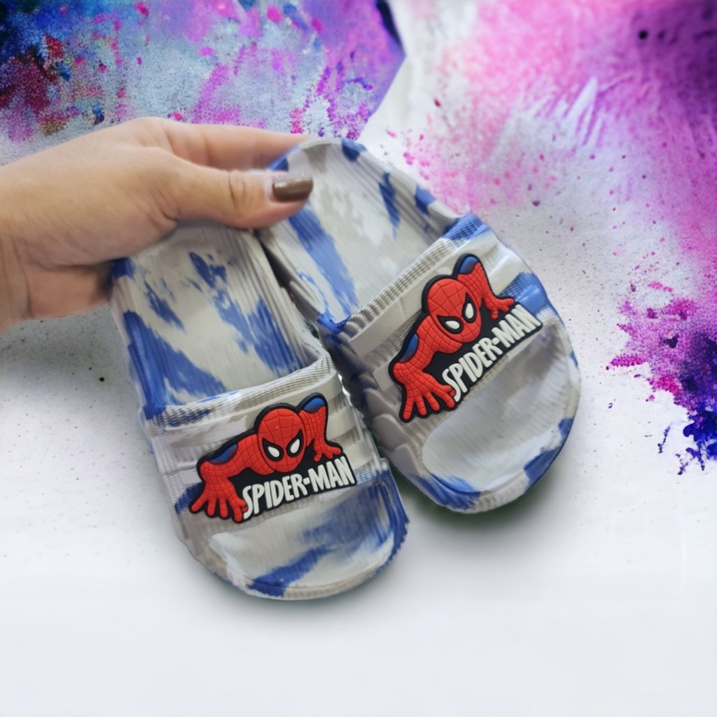 Dép bánh mì siêu nhẹ cho bé trai bé gí hình gấu cười vui vẻ