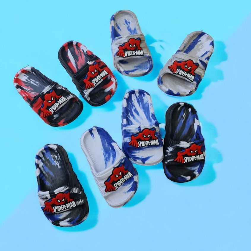 Dép bánh mì siêu nhẹ cho bé trai bé gí hình gấu cười vui vẻ