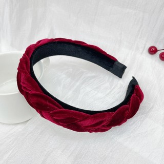 Bờm tóc chất liệu nhung, bờm tóc thời trang đính ngọc phong cách thanh lịch, sang trọng nữ tính BY L'AMME