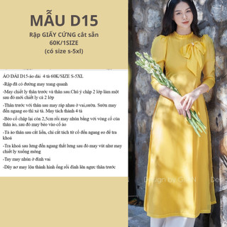 RẬP GIẤY A0 ÁO DÀI D15 (KHÔNG CẮT SẴN)