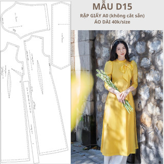 Rập giấy a0 áo dài d15