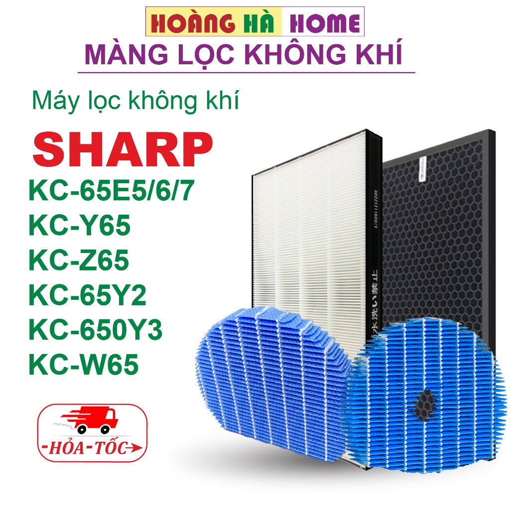 Màng lọc không khí sharp KC-W65 Y65 Z65, KC-65E5 65Y2 KC-650Y3, Màng lọc hepa màng lọc bù ẩm màng lọc than hoạt tính