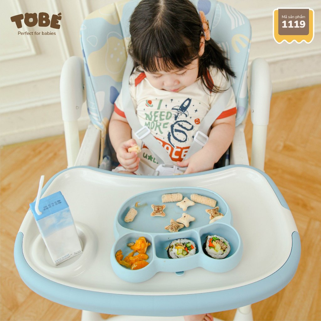 Ghế ăn dặm Ricard Lux 2.0 phiên bản cao cấp siêu tiện lợi cho bé chính hãng 100% Tobe 1119
