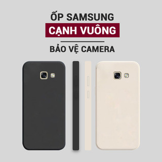 Ốp lưng samsung galaxy a320/a3 2017/a520/a5 2017/a720/a7 2017 viền vuông bảo vệ camera, chống bám vân tay