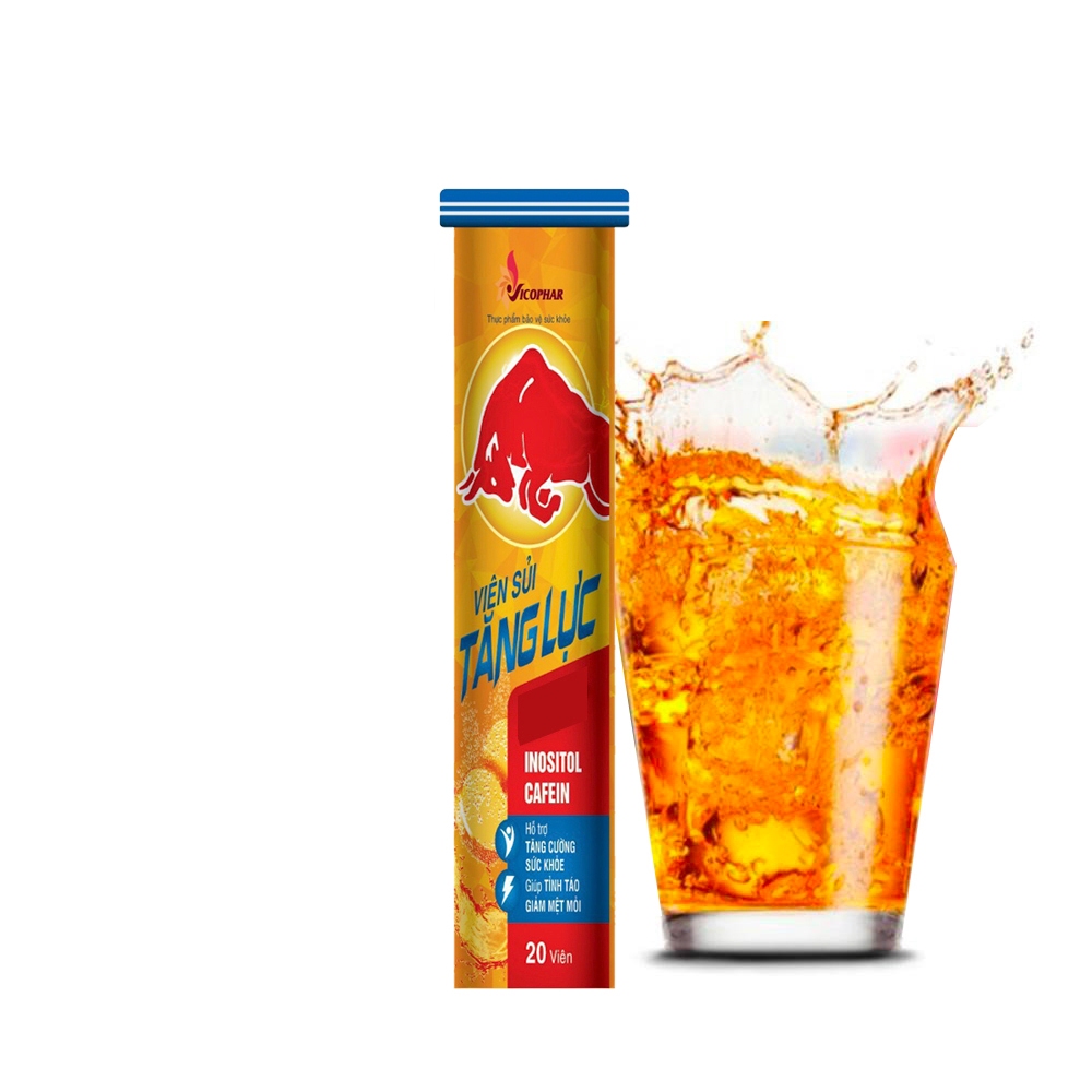 Viên sủi tăng lực Vico+ bổ sung vitamin tăng sinh lực, giảm mệt mỏi - 20 viên