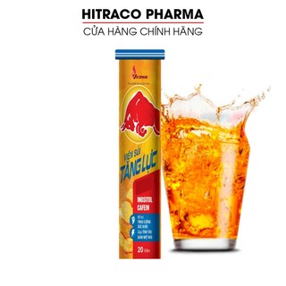 Viên sủi tăng lực Vico+ bò húc, tăng sinh lực, giảm căng thẳng mệt mỏi - 20 viên