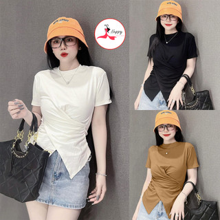Áo thun cách điệu nữ , form ôm gọn tôn dáng, cotton co dãn