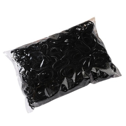 Gói 100g chun buộc tóc màu đen