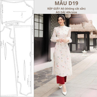 Rập giấy a0 áo dài d19